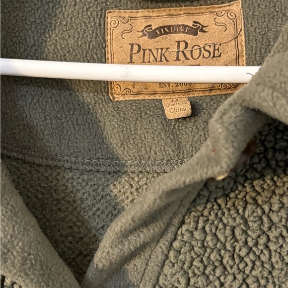 Pink Rose Women’s Fleece jacket - Picture 4 of 9